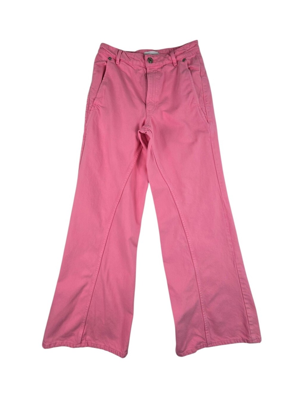 Zara Women’s Pink Wide-Leg Jeans